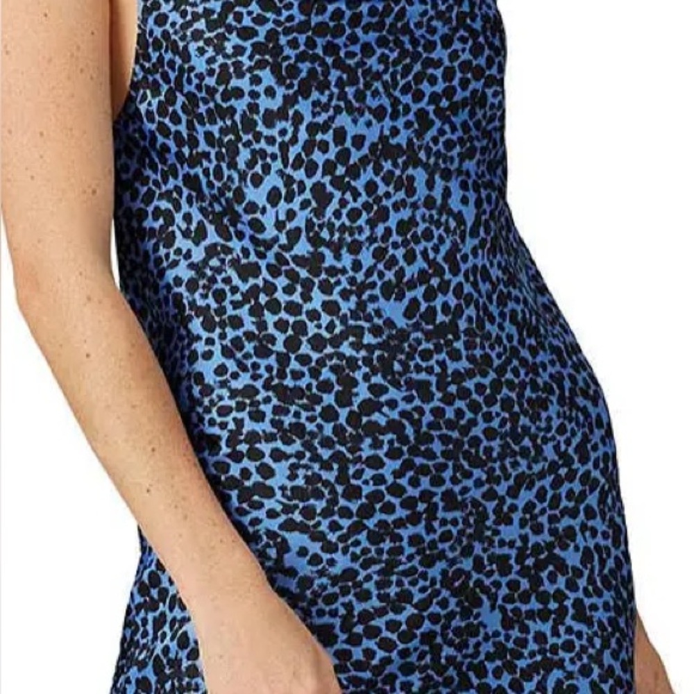 Flynn Skye Blue and Black Patterned Dress
